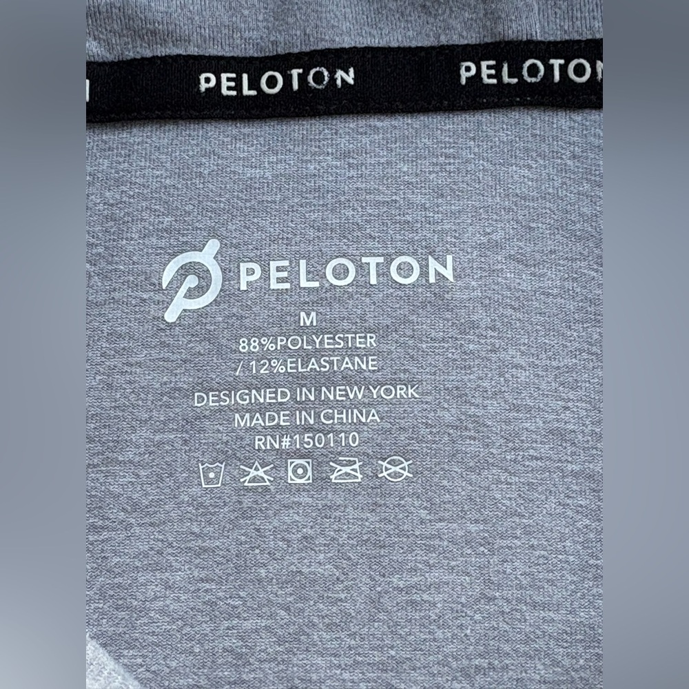 Peloton Dreamblend Full Zip Hoodie Lightweight Sweatshirt, Gray - Picture 7 of 8
